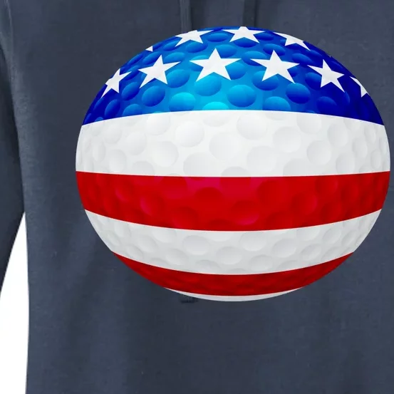 USA Golf Flag GolfBall Women's Pullover Hoodie