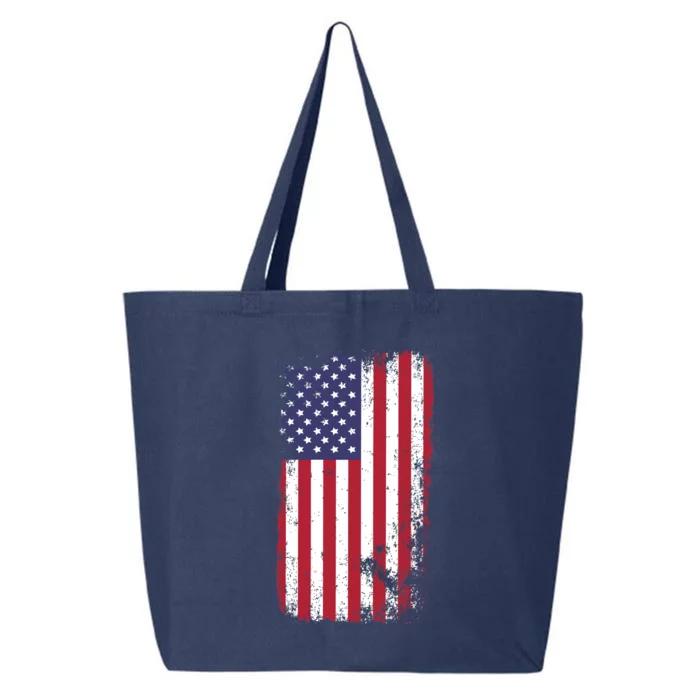 USA Grunge Vintage American Flag 25L Jumbo Tote