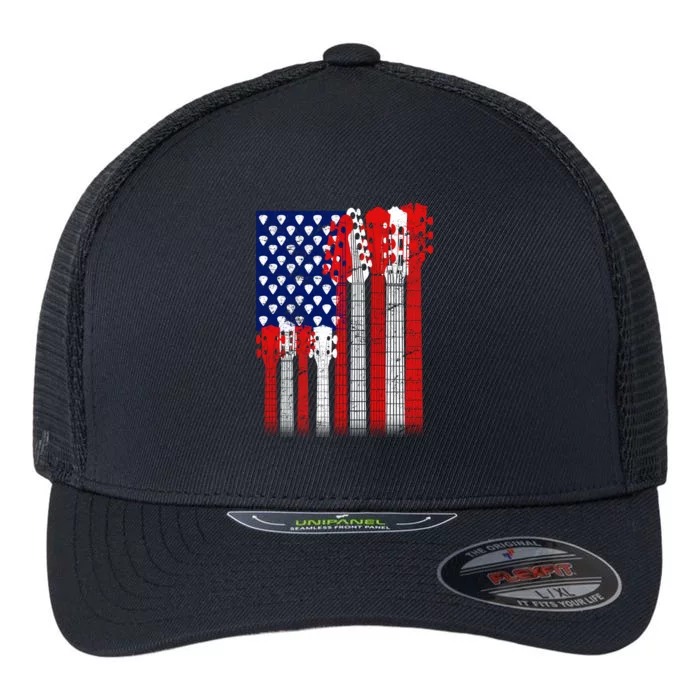 USA Guitar Flexfit Unipanel Trucker Cap