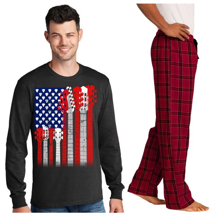 USA Guitar Long Sleeve Pajama Set