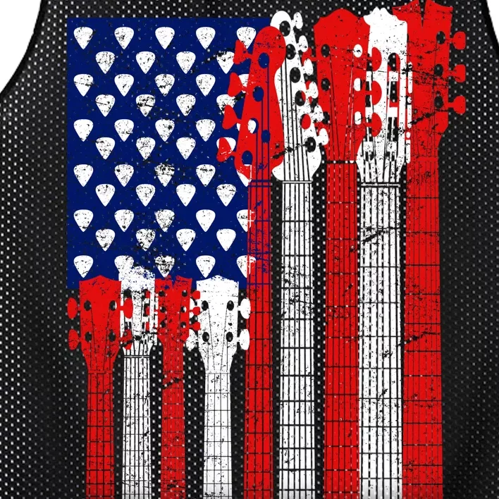 USA Guitar Mesh Reversible Basketball Jersey Tank