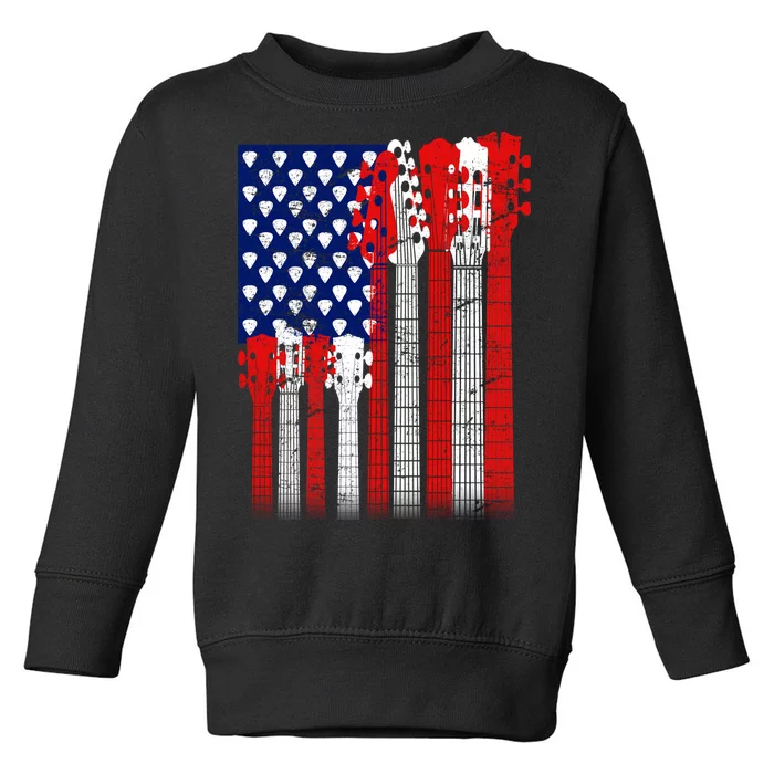 USA Guitar Toddler Sweatshirt