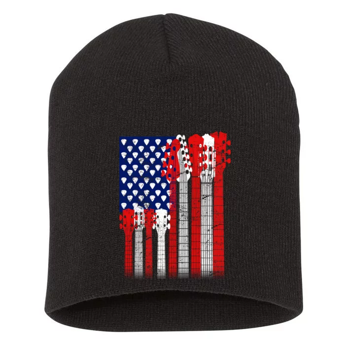 USA Guitar Short Acrylic Beanie