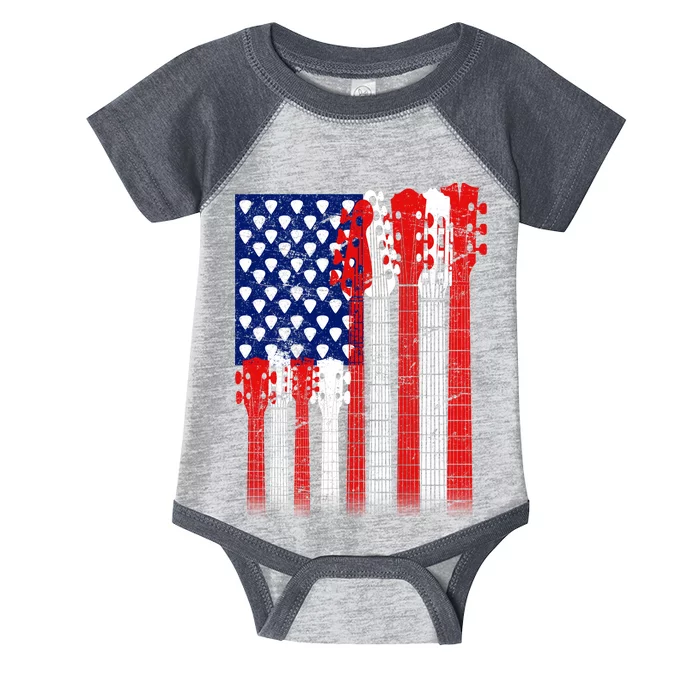 USA Guitar Infant Baby Jersey Bodysuit