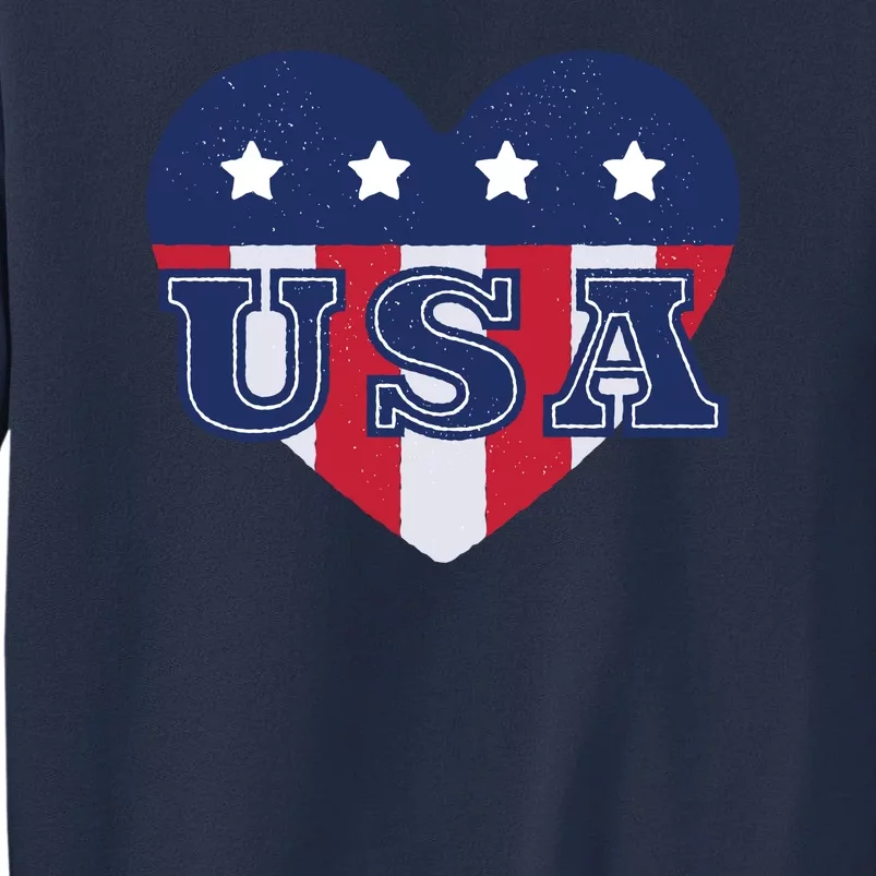 USA Heart Sweatshirt