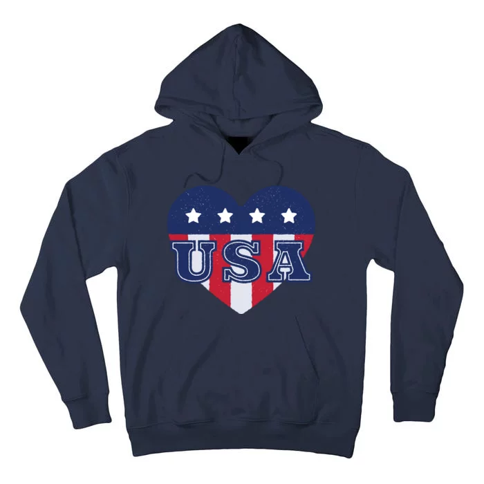 USA Heart Tall Hoodie