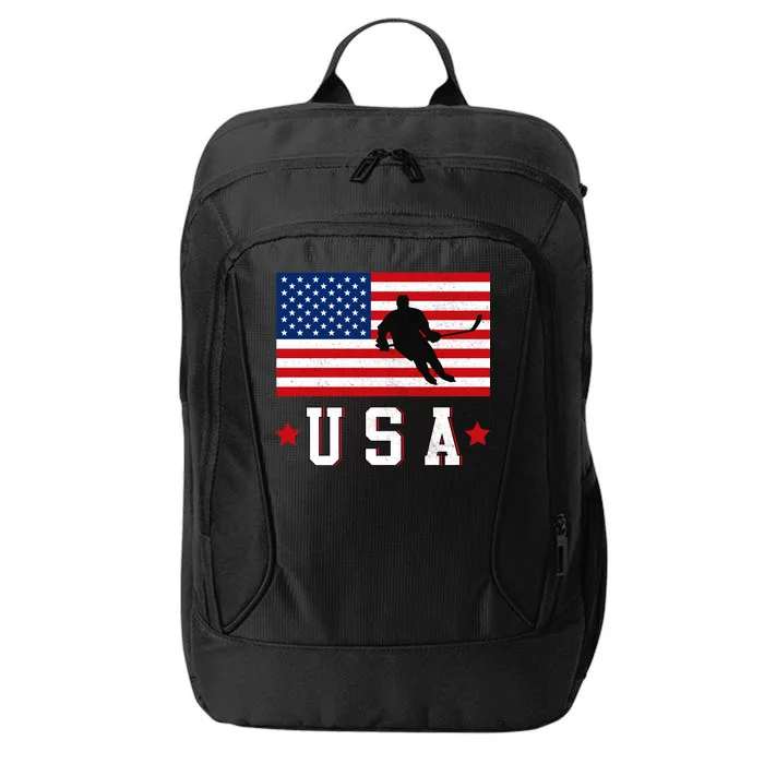 USA Hockey Winter Sports Games City Backpack