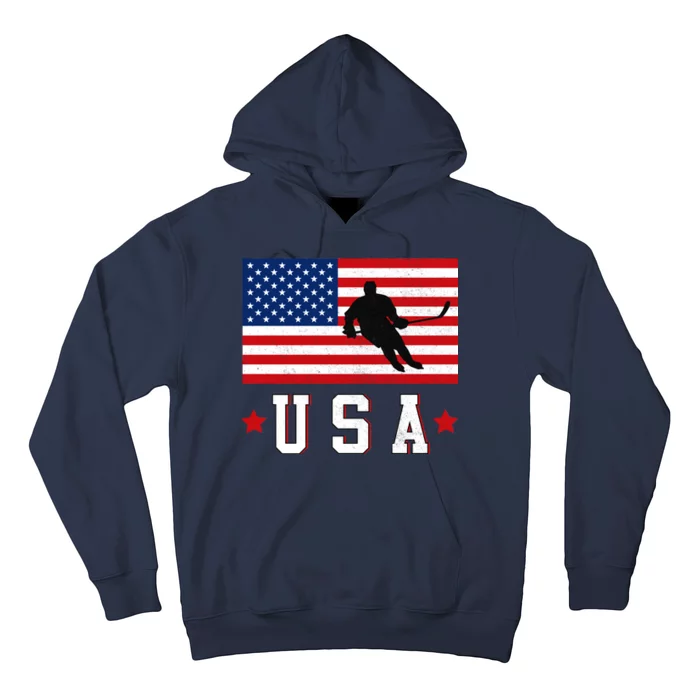 USA Hockey Flag Pullover Hoodie
