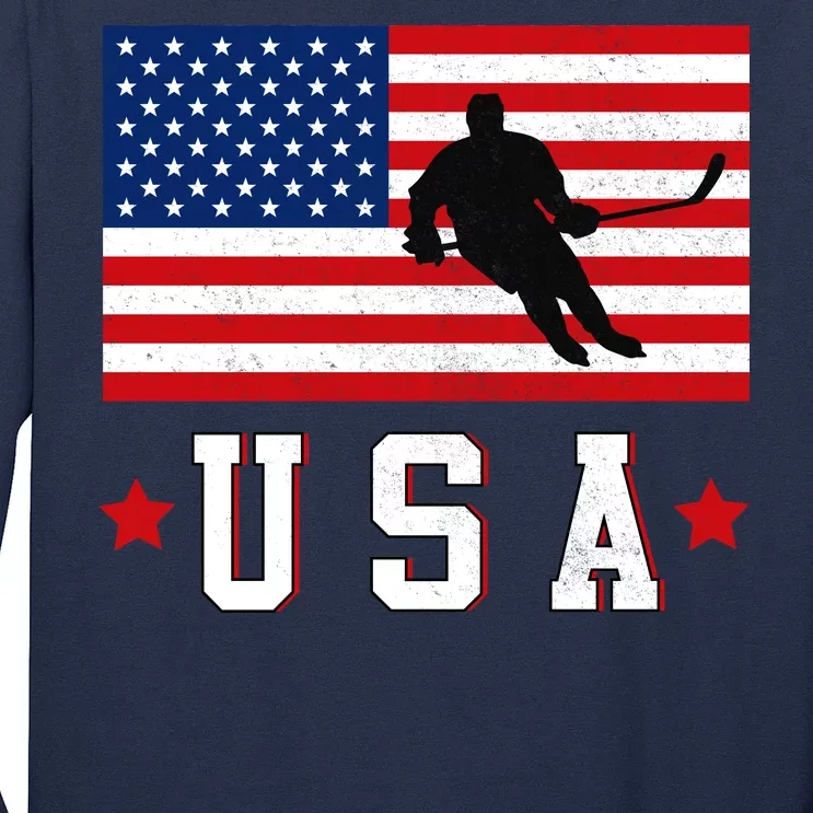 USA Hockey Winter Sports Games Long Sleeve Shirt