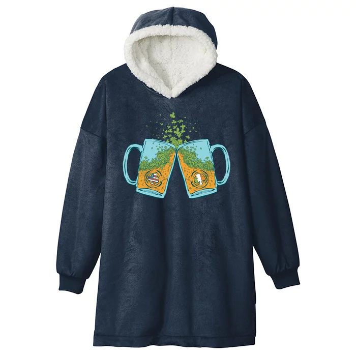 USA Irish Beer Hooded Wearable Blanket