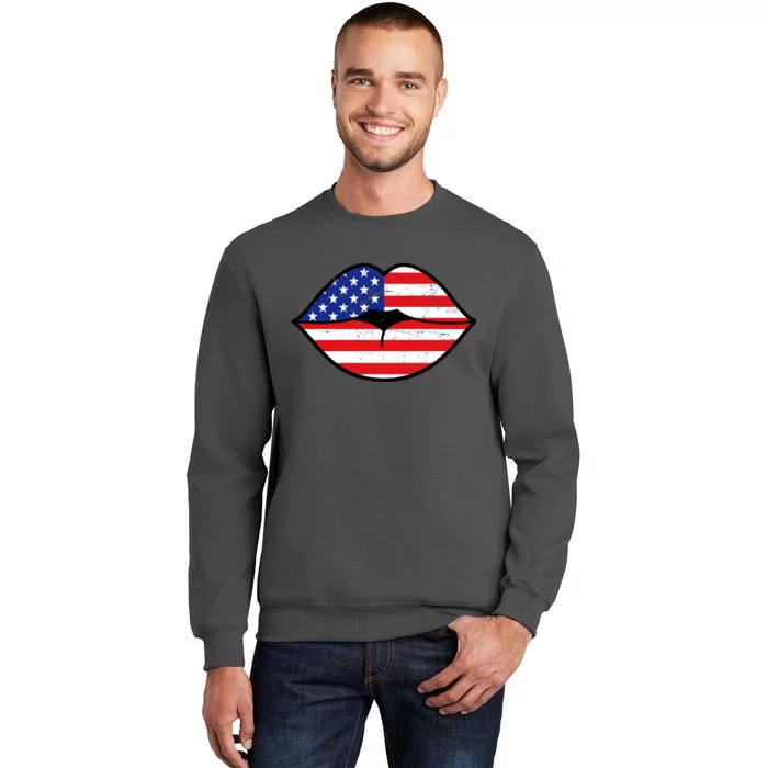 USA Lips Tall Sweatshirt