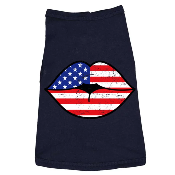 USA Lips Doggie Tank