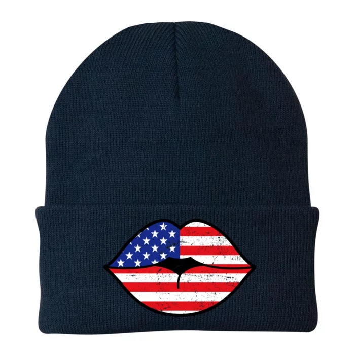 USA Lips Knit Cap Winter Beanie