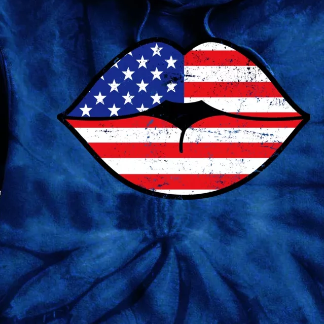 USA Lips Tie Dye Hoodie