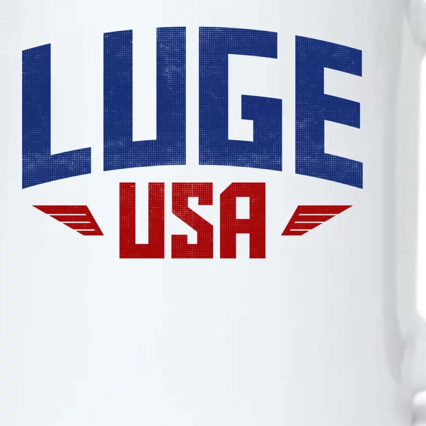 USA Luge Team Black Color Changing Mug