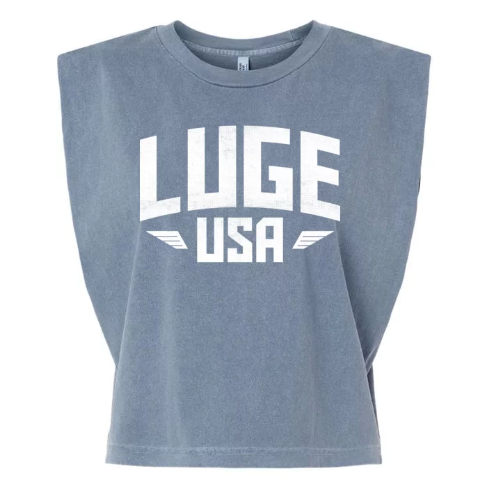 USA Luge Team Garment-Dyed Women's Muscle Tee