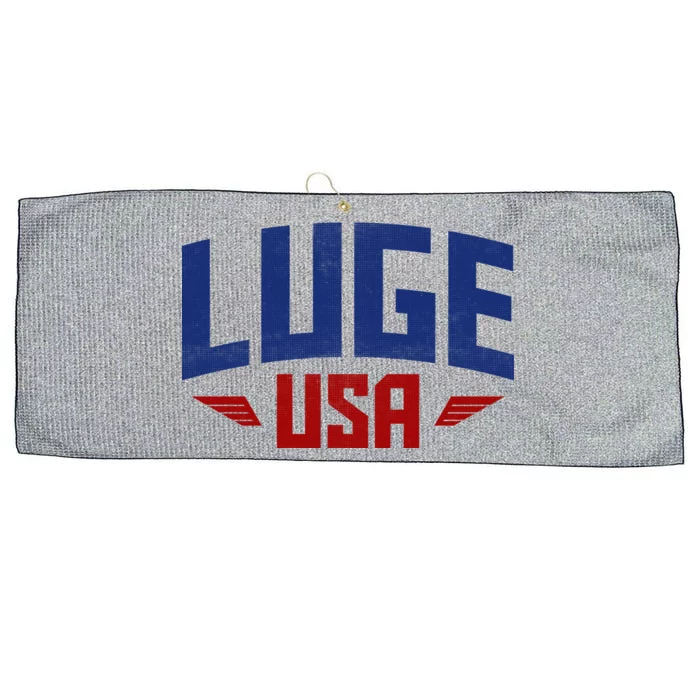 USA Luge Team Large Microfiber Waffle Golf Towel