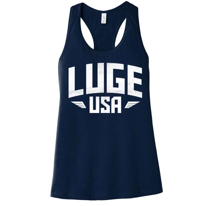 USA Luge Team Women's Racerback Tank