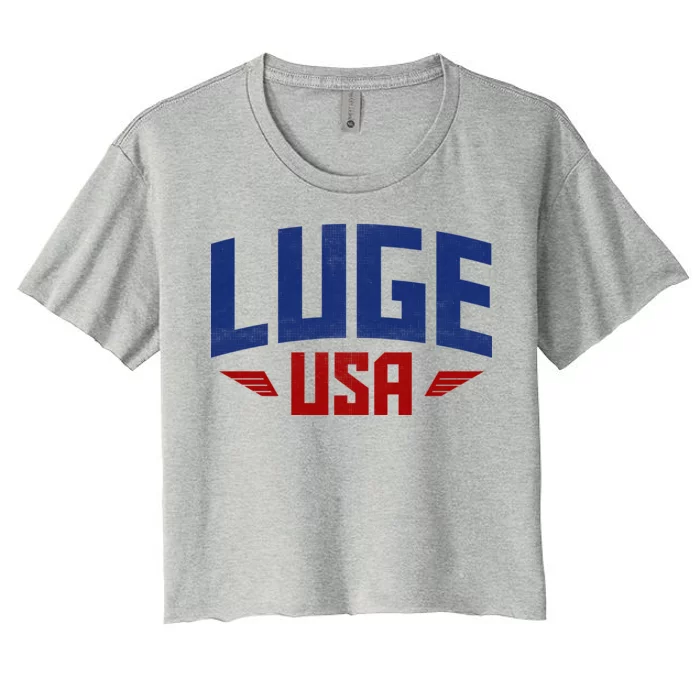 USA Luge Team Women's Crop Top Tee