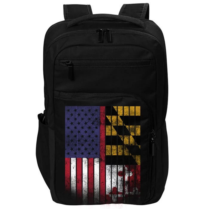 USA Maryland Flag Impact Tech Backpack