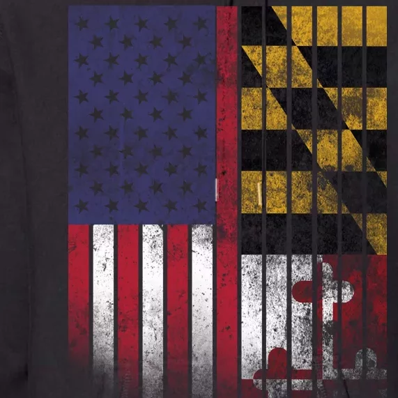 USA Maryland Flag Premium Hoodie