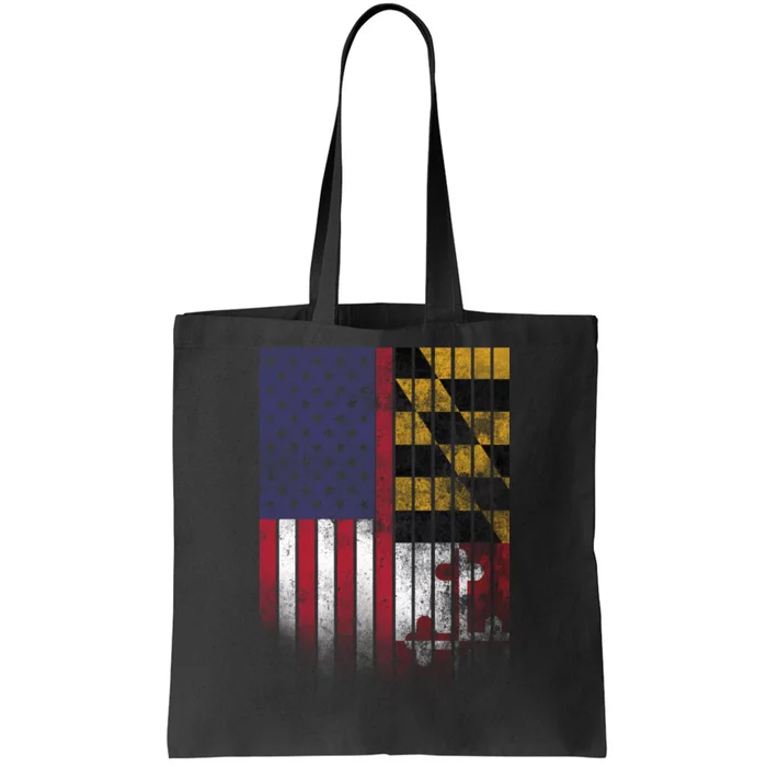 USA Maryland Flag Tote Bag