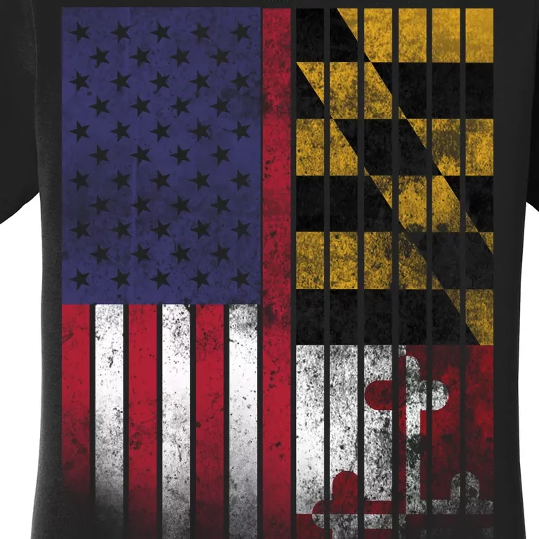 USA Maryland Flag Women's T-Shirt