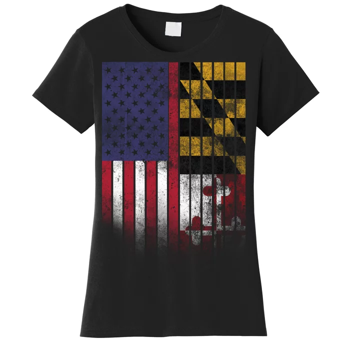 USA Maryland Flag Women's T-Shirt