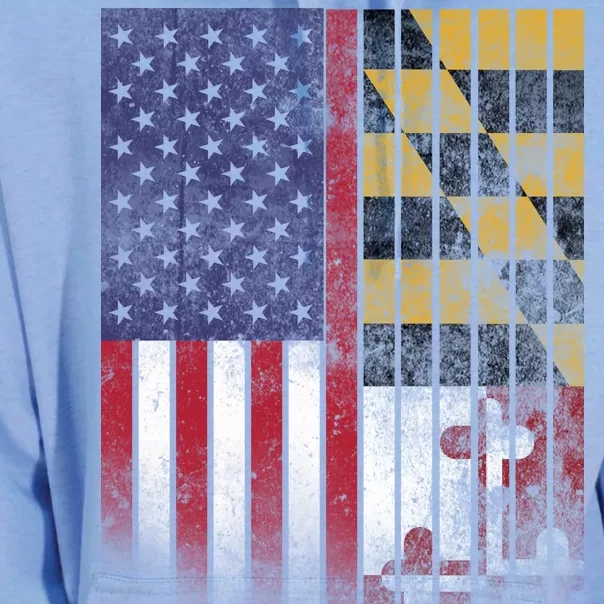 USA Maryland Flag Unisex Surf Hoodie