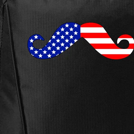 USA Mustache American Stache City Backpack