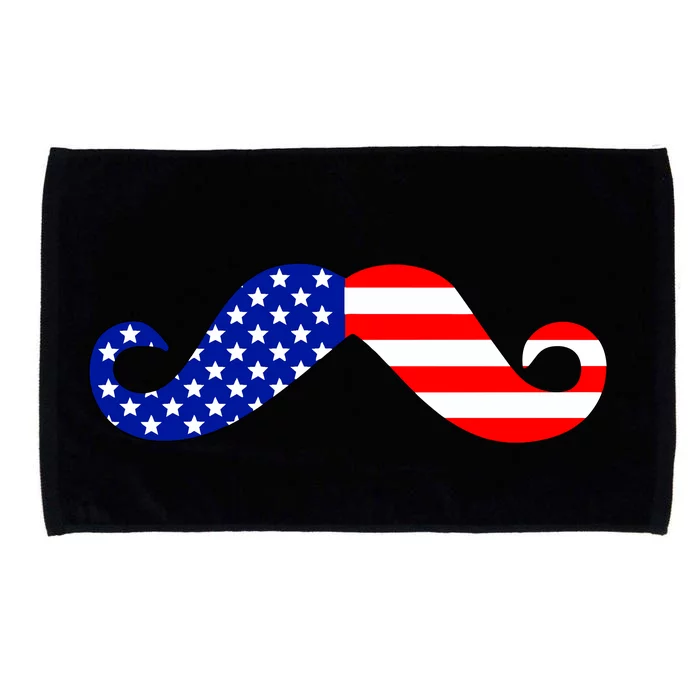 USA Mustache American Stache Microfiber Hand Towel