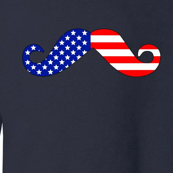 USA Mustache American Stache Toddler Sweatshirt