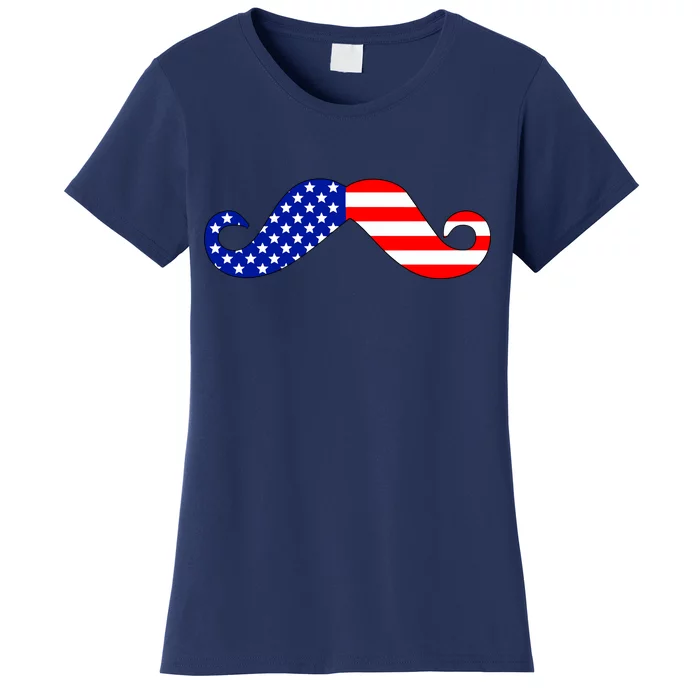 USA Mustache American Stache Women's T-Shirt