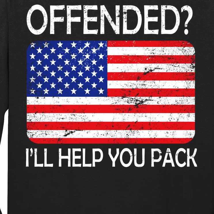 USA Offended I'll Help You Pack Long Sleeve Shirt