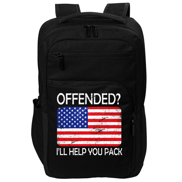 USA Offended I'll Help You Pack Impact Tech Backpack