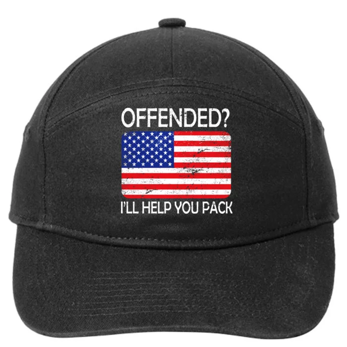 USA Offended I'll Help You Pack 7-Panel Snapback Hat