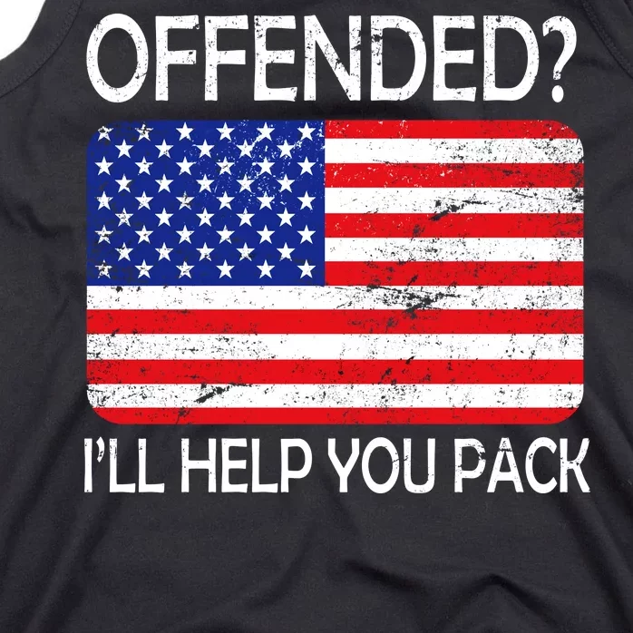 USA Offended I'll Help You Pack Tank Top