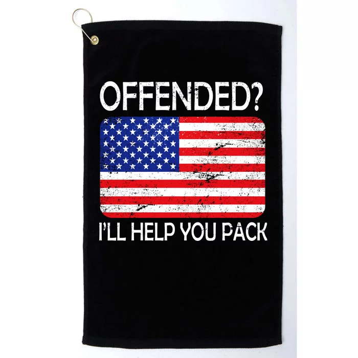 USA Offended I'll Help You Pack Platinum Collection Golf Towel