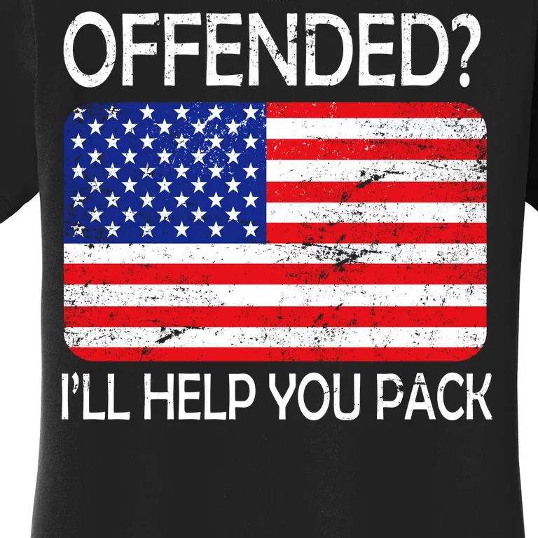 USA Offended I'll Help You Pack Women's T-Shirt