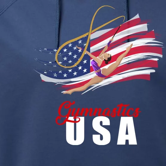 USA Olympics Gymnastics Team Performance Fleece Hoodie