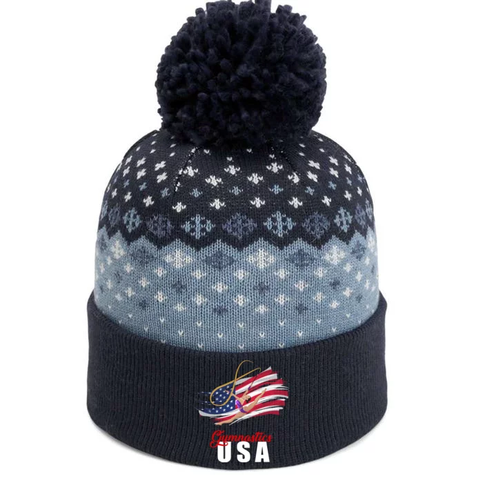 USA Olympics Gymnastics Team The Baniff Cuffed Pom Beanie