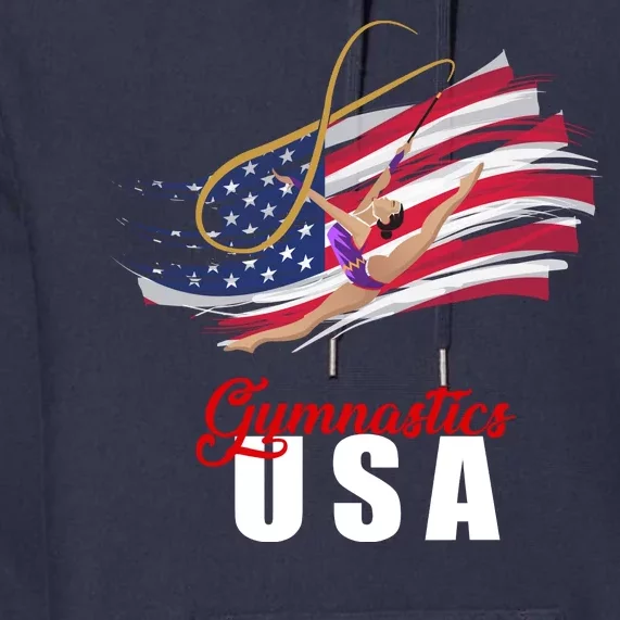 USA Olympics Gymnastics Team Premium Hoodie