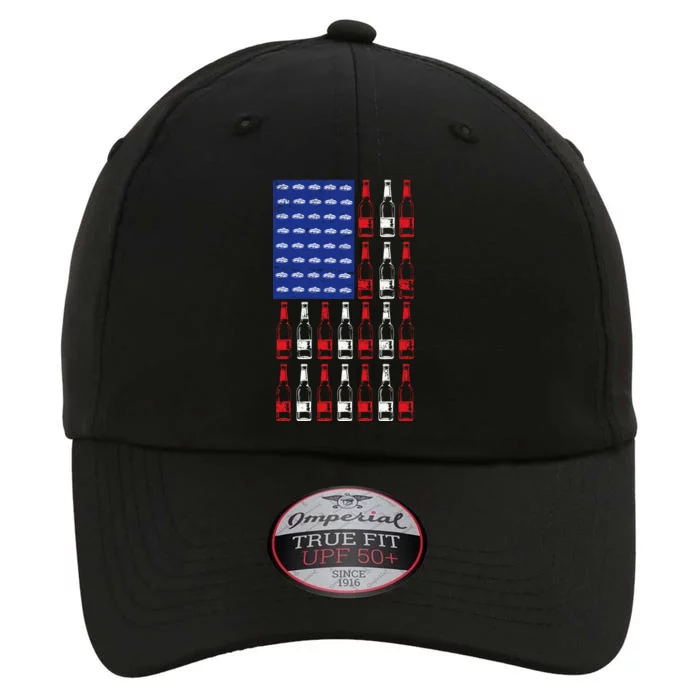 USA Patriotic Beer Bottle American Flag The Original Performance Cap