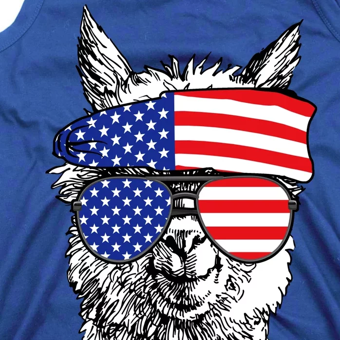 USA Patriotic Llama Tank Top