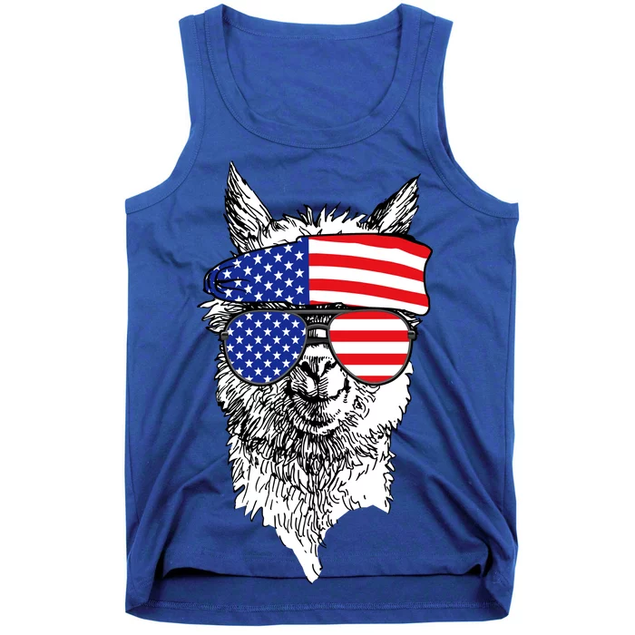 USA Patriotic Llama Tank Top