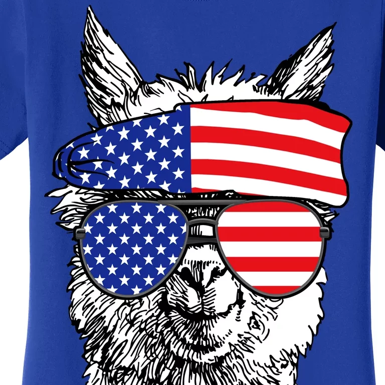 USA Patriotic Llama Women's T-Shirt