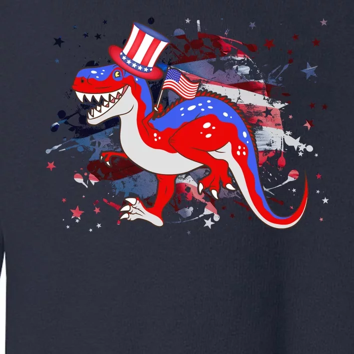 USA Patriotic Presidential Dinosaur Toddler Sweatshirt