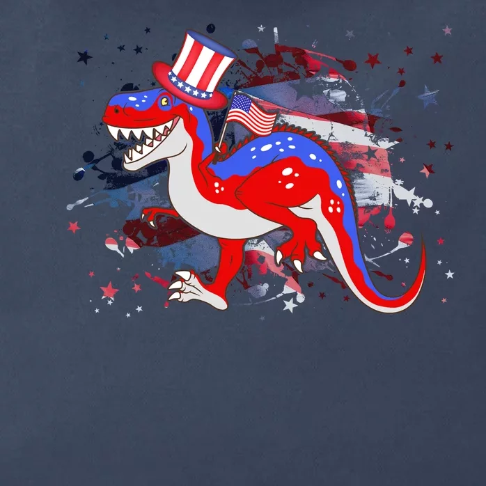 USA Patriotic Presidential Dinosaur Zip Tote Bag