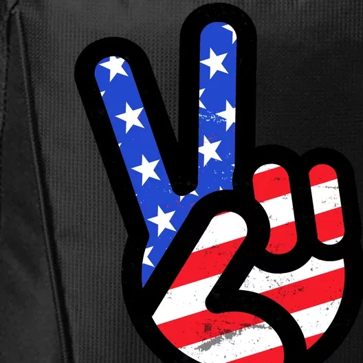 USA Peace Sign City Backpack