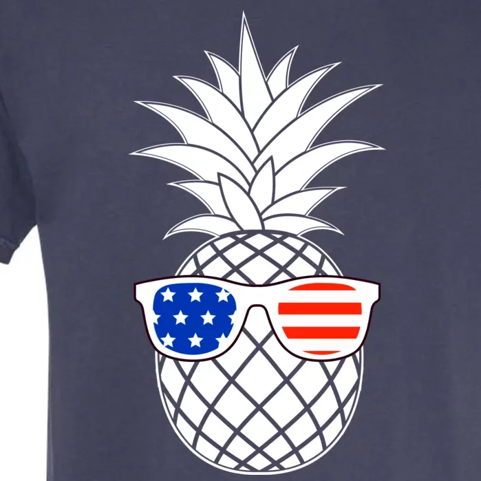 USA Pineapple With Sunglasses Garment-Dyed Heavyweight T-Shirt